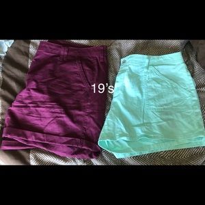 Junior size 19 shorts